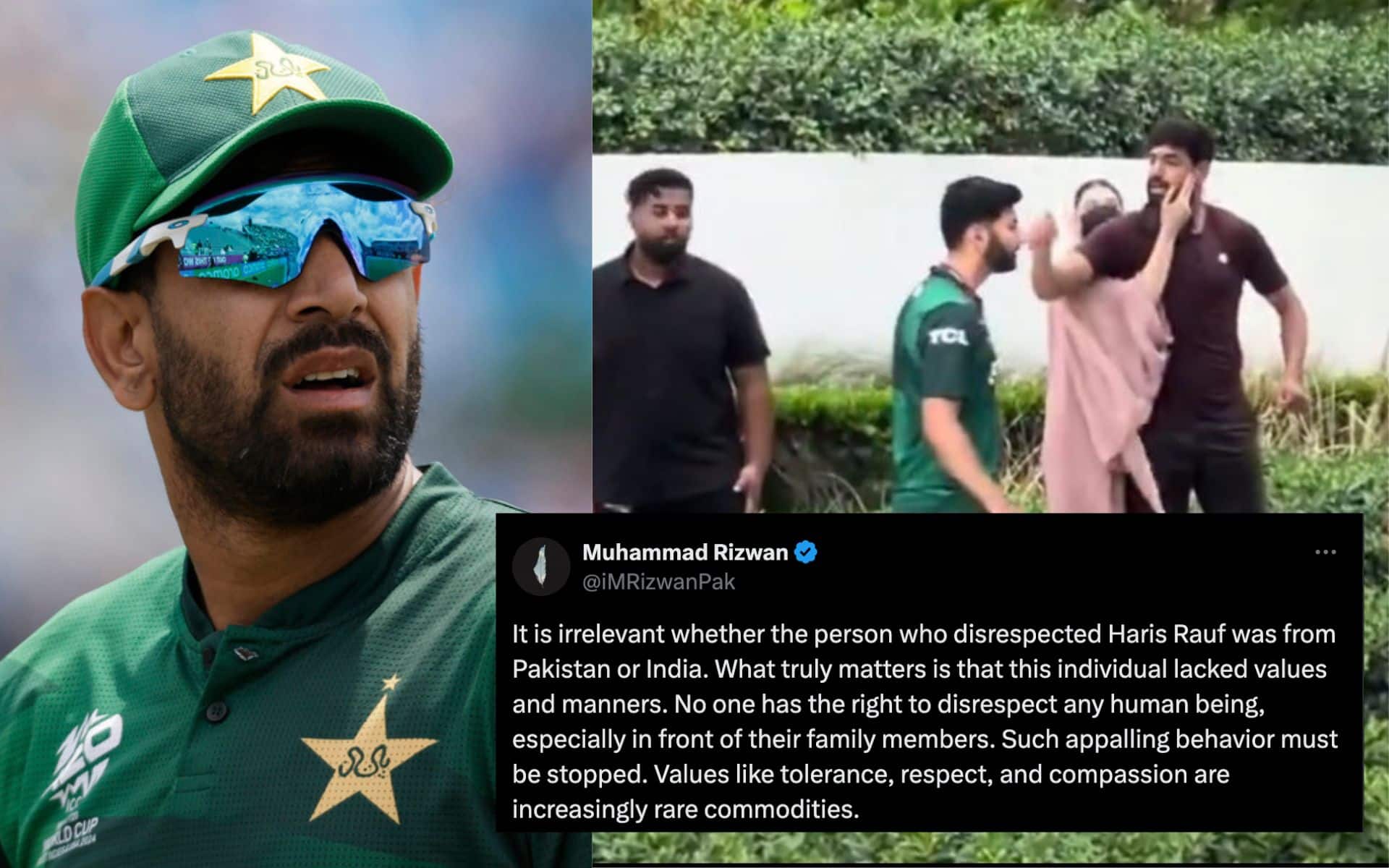Rizwan Receives Massive Backlash For Bringing Up 'India' In Rauf vs PAK Fan Controversy